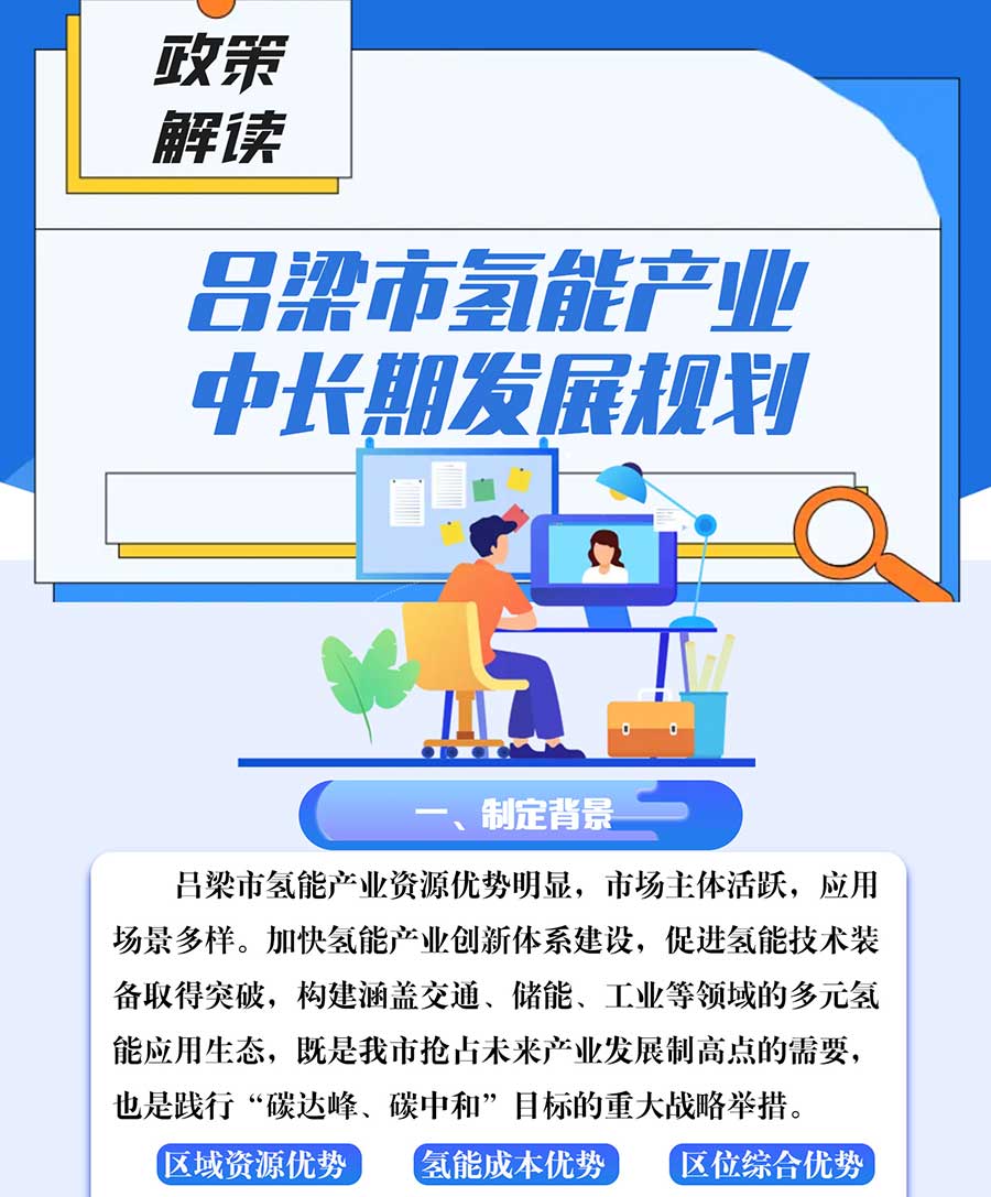 一圖解讀《呂梁市氫能產(chǎn)業(yè)中長(zhǎng)期發(fā)展規(guī)劃（2022-2035）》