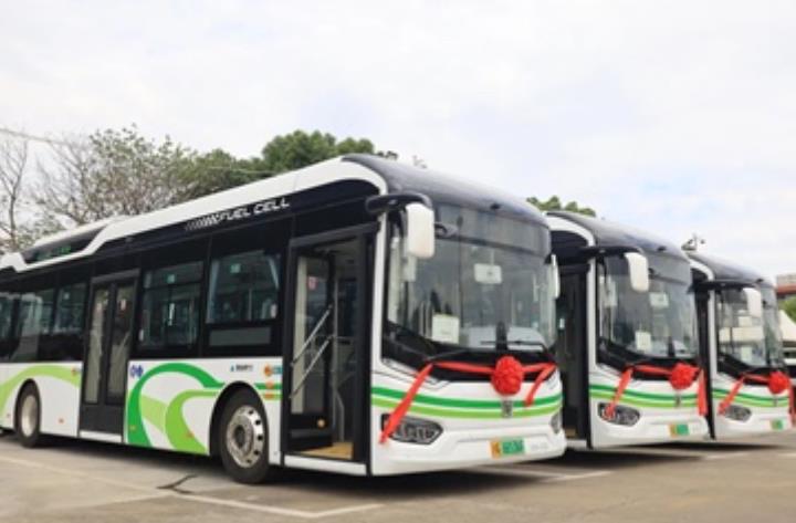 5輛氫燃料公交車投運，上海金山公交行業(yè)跨入“氫”時代